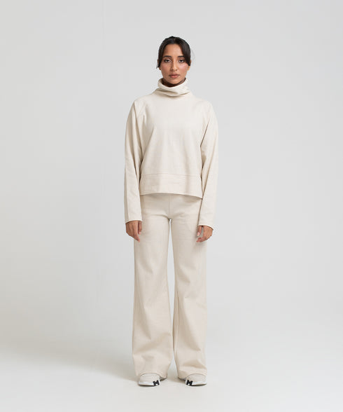 Women's Rib Relaxed Fit Turtleneck